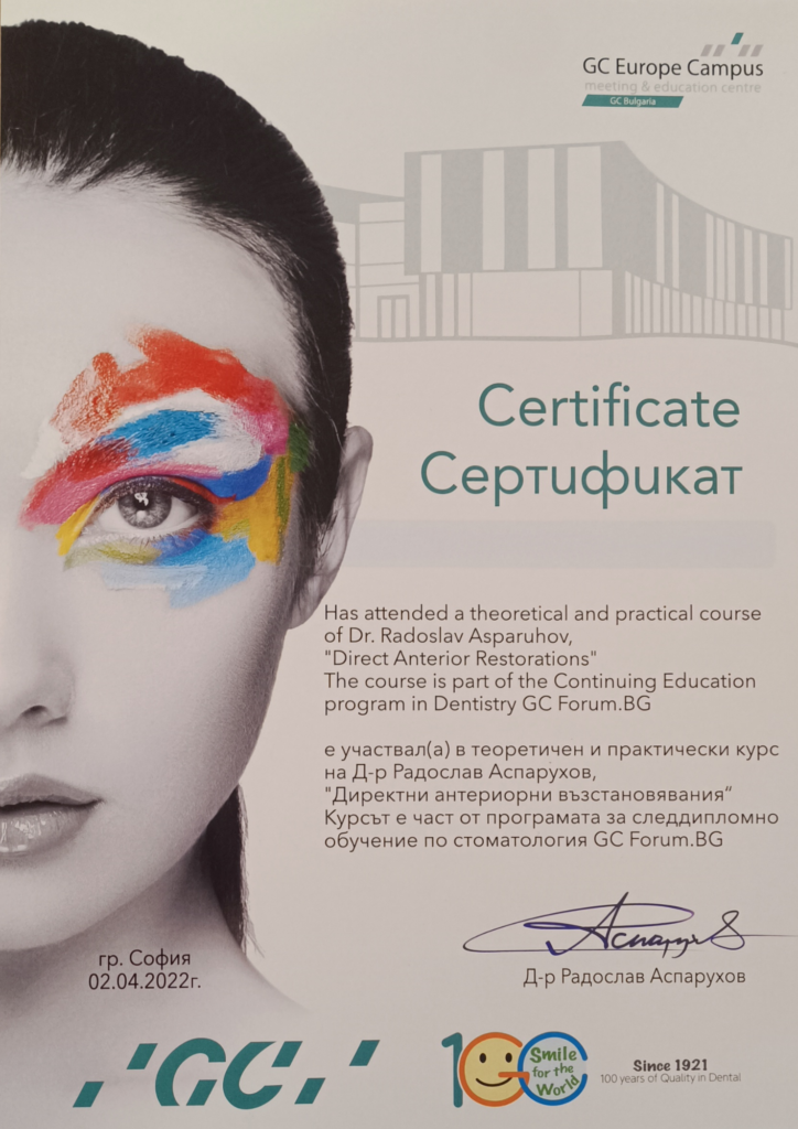 bioesthetic dr dimitur kirov sertifikat 11